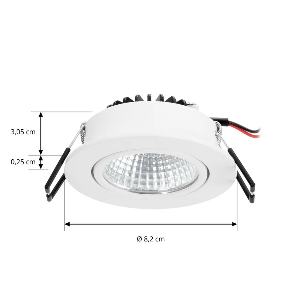Arcchio LED-downlight Zarik, hvit, 4 000 K| Butikkbelysning|Downlights