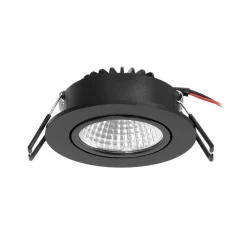 Arcchio LED-downlight Zarik, svart, 4 000 K| Butikkbelysning|Kontorbelysning