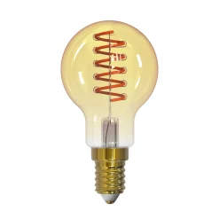 Arcchio LED-filamentpære, E14, 4,9 W, ravfarget Best