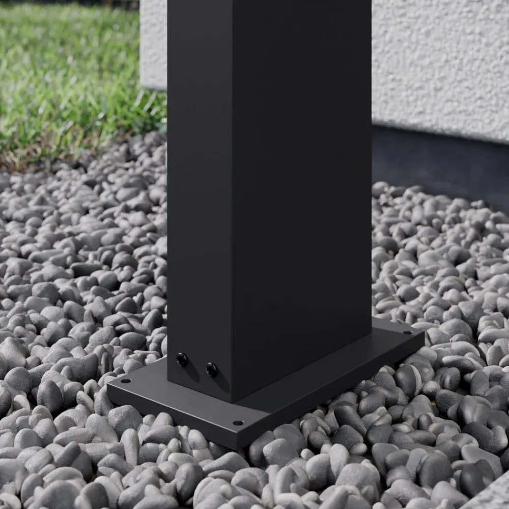 Arcchio LED-gatelampe Yolena, 60 cm, antrasitt, aluminium| Kommersiell Utebelysning|Led-Utendørs