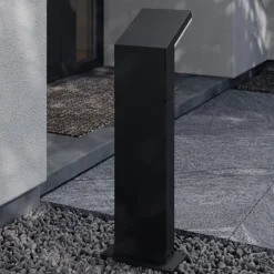 Arcchio LED-gatelampe Yolena, 60 cm, antrasitt, aluminium| Kommersiell Utebelysning|Led-Utendørs