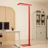 Arcchio LED-gulvlampe Logan Basic, rød, 6 000 lm, dimbar