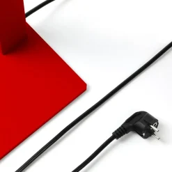 Arcchio LED-gulvlampe Logan Basic, rød, 6 000 lm, dimbar