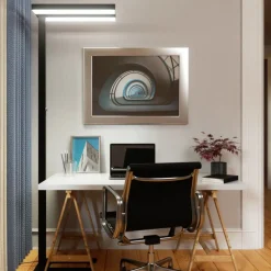 Arcchio LED-gulvlampe Logan Basic, svart, 6000 lm, dimbar| Kontorbelysning|Led-Innendørs