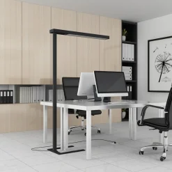 Arcchio LED-gulvlampe til kontor Susi, svart, sensor, berøringsdimmer Clearance