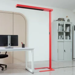 Arcchio LED-gulvlampe til kontor Susi, rød, sensor, berøringsdimmer Outlet