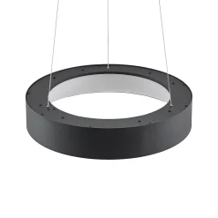 Arcchio LED-hengelampe Aleksi, Ø 45 cm, svart, metall, CCT Outlet