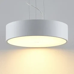 Arcchio LED-hengelampe Noabelle, Ø 40 cm, hvit, metall| Butikkbelysning