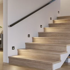 Arcchio LED-innbyggingslampe Vexi, 7,5 cm x 7,5 cm, svart, CCT| Led-Innendørs|Downlights