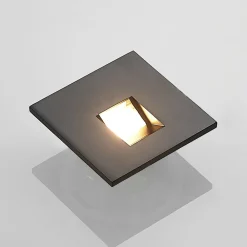 Arcchio LED-innbyggingslampe Vexi, 7,5 cm x 7,5 cm, svart, CCT| Led-Innendørs|Downlights