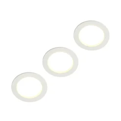 Arcchio LED-innfellingslampe Milaine, hvit, dimbar, sett med 3 stk Hot