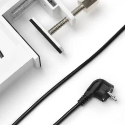 Arcchio LED-klemmelampe Jolinda, hvit, metall, dimbar| Kontorbelysning|Led-Innendørs