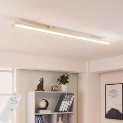 Arcchio LED-panel Arya, 120 cm, hvit, dimbar, aluminium| Kontorbelysning|Led-Innendørs