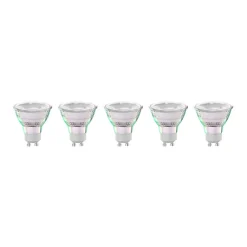 Arcchio LED-pære GU10 2,5W 2700K 450lm glass sett med 5 stk| Gu10 Pærer