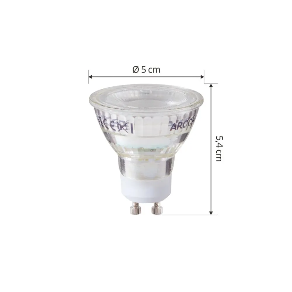 Arcchio LED-pære GU10 2,5W 6500K 450lm glass sett med 5 stk| Gu10 Pærer|Led-Pærer