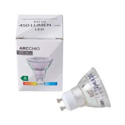 Arcchio LED-pære GU10 2,5W 6500K 450lm glass sett med 5 stk| Gu10 Pærer|Led-Pærer