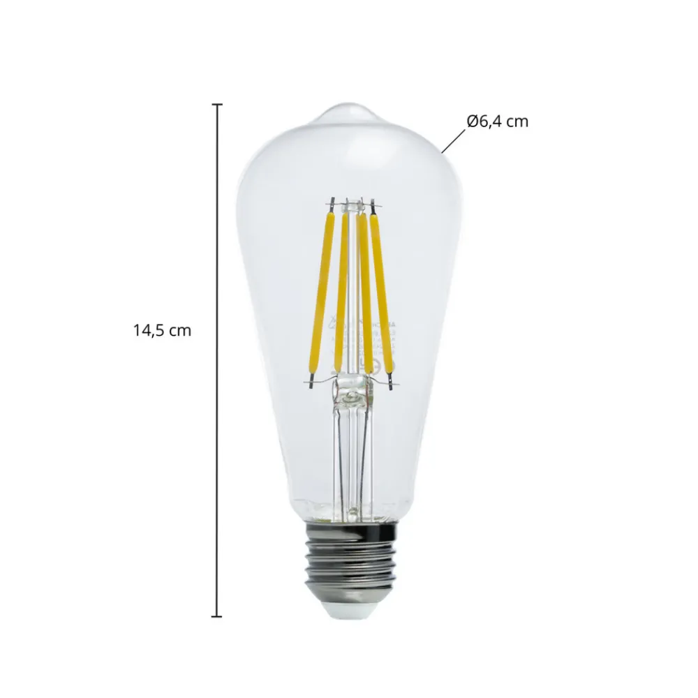 Arcchio LED-rustikkpære E27 3,8W 3000 K 806 lm Best