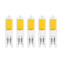 Arcchio LED-stiftpære, G9, 4W, 3000K, sett med 5 stk| G9 Pærer
