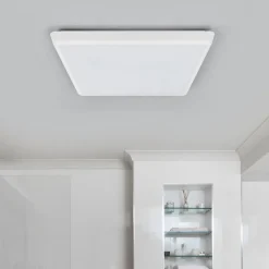 Arcchio LED-taklampe Augustin, 40 x 40 cm, hvit, IP54| Design- Og Hotellbelysning|Led-Innendørs