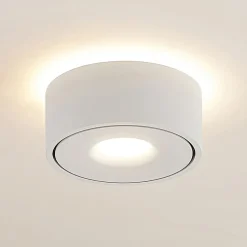 Arcchio LED-taklampe Rotari, hvit, opp og ned, aluminium Hot