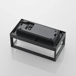 Arcchio LED-vegglampe Ismera, antrasitt/opal, IP65, glass| Kommersiell Utebelysning|Led-Utendørs