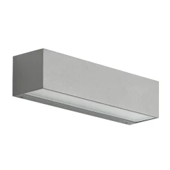 Arcchio LED-vegglampe Lengo, 25 cm, grå, 2 lyskilder, CCT| Kommersiell Utebelysning|Terrassebelysning