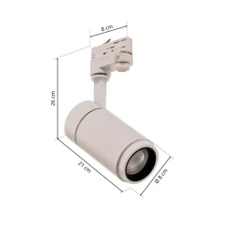 Arcchio Nanna LED-skinnespot hvit 4000K 21W| Skinnesystem