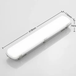 Arcchio Rao LED-våtromslampe, lengde 61,8 cm, sett med 10 stk Hot