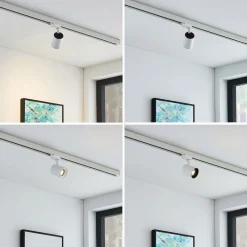 Arcchio skinnespot Iavo, hvit, 13 cm, 3-faset, GU10