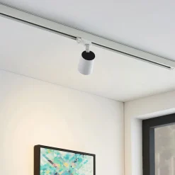 Arcchio skinnespot Iavo, hvit, 13 cm, 3-faset, GU10