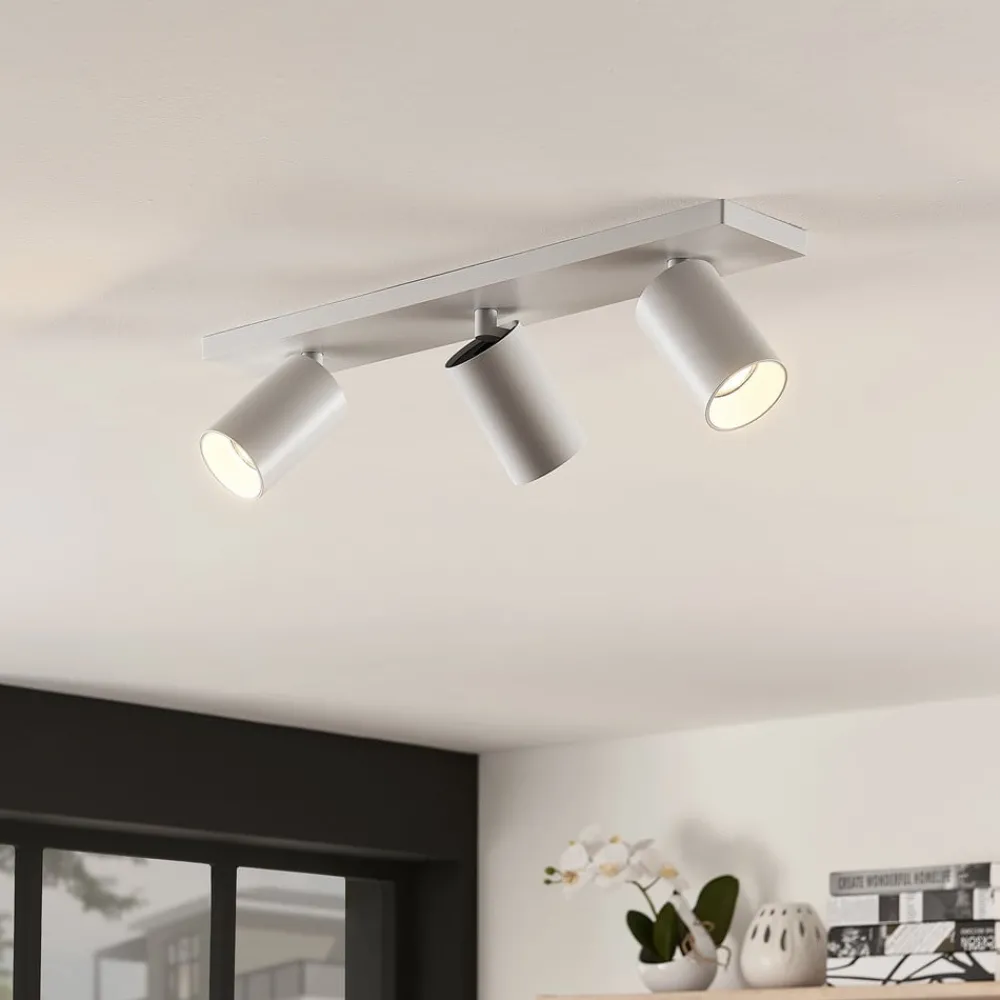 Arcchio spotlight Brinja, sett med 2, hvit, kantet, 3 lyskilder, GU10| Butikkbelysning|Design- Og Hotellbelysning