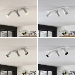 Arcchio spotlight Brinja, sett med 2, hvit, kantet, 3 lyskilder, GU10| Butikkbelysning|Design- Og Hotellbelysning