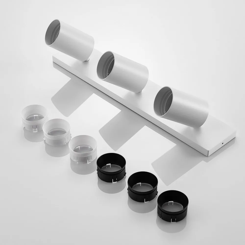 Arcchio spotlight Brinja, sett med 2, hvit, kantet, 3 lyskilder, GU10| Butikkbelysning|Design- Og Hotellbelysning