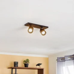 Arcchio spotlight Brinja, svart, kantet, Ø 7 cm, 2 lyskilder, GU10| Kontorbelysning