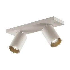 Arcchio spotlight Brinja, hvit, kantet, Ø 6 cm, 2 lyskilder, GU10| Butikkbelysning|Design- Og Hotellbelysning