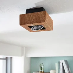 Arcchio spotlight Vince, 14 x 14 cm, trefarget, metall, GU10| Butikkbelysning|Kontorbelysning