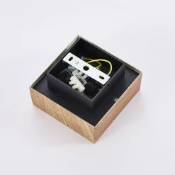 Arcchio spotlight Vince, 14 x 14 cm, trefarget, metall, GU10| Butikkbelysning|Kontorbelysning