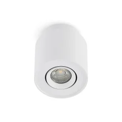 Arcchio taklampe Walisa, Ø 10 cm, hvit, metall, GU10| Butikkbelysning|Spotter I Tak