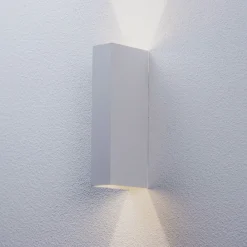 Arcchio utendørs LED-vegglampe Brinja, hvit, metall, IP65 Online