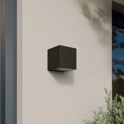 Arcchio utendørs LED-vegglampe Tassnim, 12 cm, antrasitt, IP65 Best