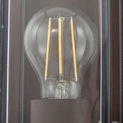 Arcchio utendørs vegglampe Ismera, rustfarget, IP65, glass, E27 Discount