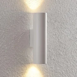 Arcchio vegglampe Brinja, hvit, metall, opp/ned, GU10 Outlet