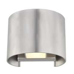 Arcchio vegglampe Zuzana, rund, aluminiumsfarget, G9, 13 cm bred| Design- Og Hotellbelysning