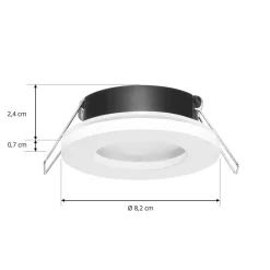 Arcchio -downlight Sylvi hvit Ø 8,2 cm| Butikkbelysning|Downlights