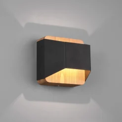 Trio Lighting Arino LED-vegglampe, svart, bredde 12,2 cm Discount