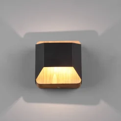 Trio Lighting Arino LED-vegglampe, svart, bredde 12,2 cm Discount