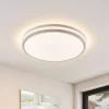 Lindby Arnim LED-taklampe, hvit, plast, Ø 49 cm, IP44 Online
