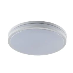 Lindby Arnim LED-taklampe, hvit, plast, Ø 49 cm, IP44 Online