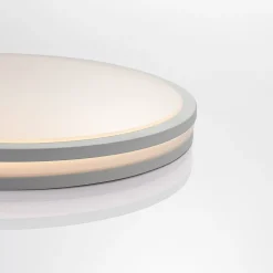 Lindby Arnim LED-taklampe, hvit, plast, Ø 49 cm, IP44 Online