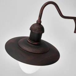 Lucide Aruba utendørs vegglampe, Ø 25 cm, rustbrun Sale